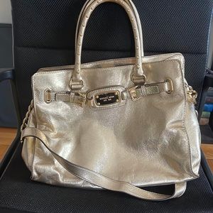 Gold MK bag